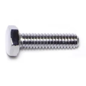 1/4"-20 x 1" Chrome Grade 5 Hex Cap Screws (10 pcs.)