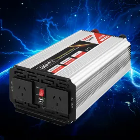 1500W Pure Sine Wave Inverter, Dual Sockets, Giantz