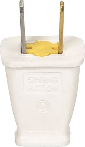 15a-125v Wht Polzd Plast Plug