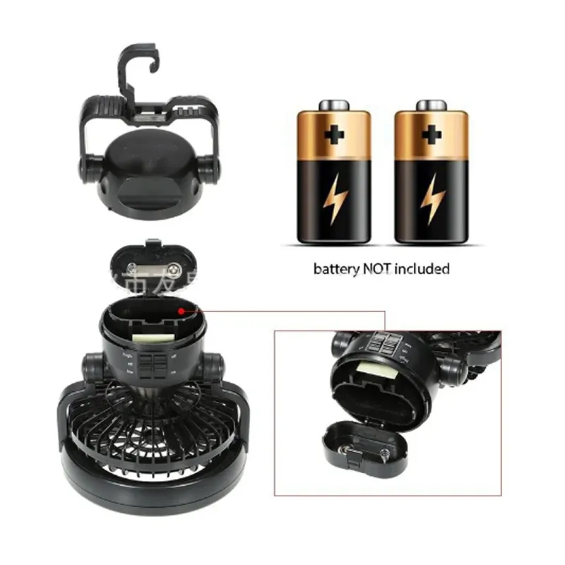 18 Led Outdoor Camping Lantern Ceiling Fan 183842