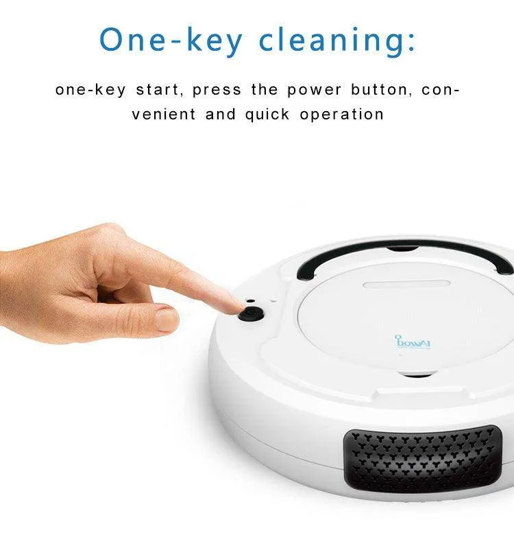 1800PA Strong Suction 3 in 1 Rechargeable Automatic Robot Vacuum Cleaner(Vacuum/Mopping/Sweeping)