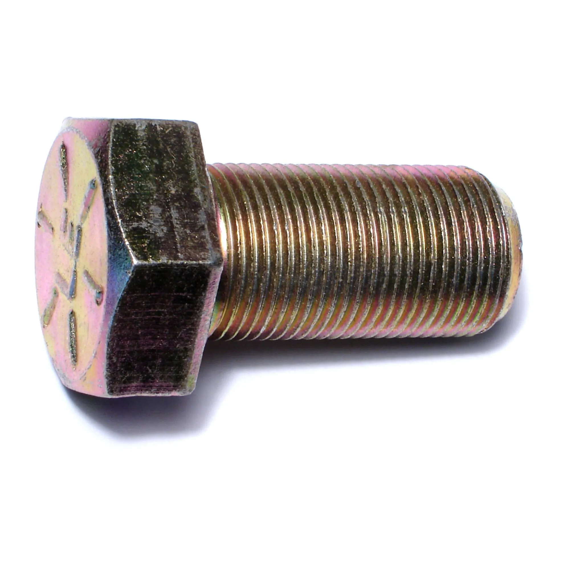 1"-14 x 2" Zinc Plated Grade 8 Hex Cap Screws (5 pcs)