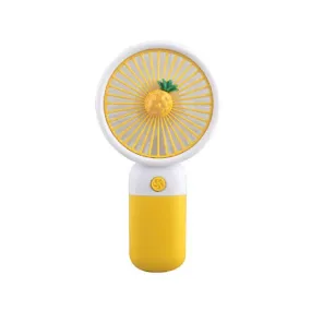 2-In-1 Mini Electric Handheld Desktop Fan Ai-18 Yellow