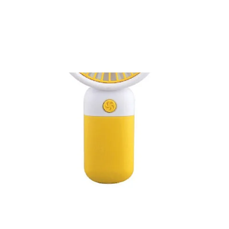 2-In-1 Mini Electric Handheld Desktop Fan Ai-18 Yellow