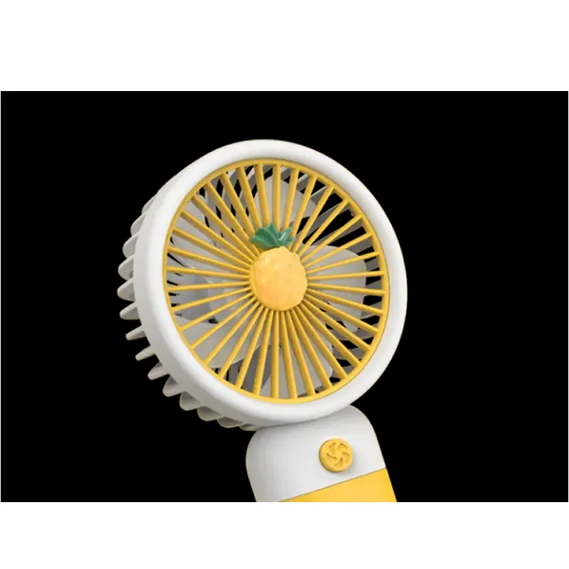 2-In-1 Mini Electric Handheld Desktop Fan Ai-18 Yellow