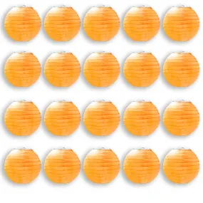 20 Pack 6" Orange Lanterns