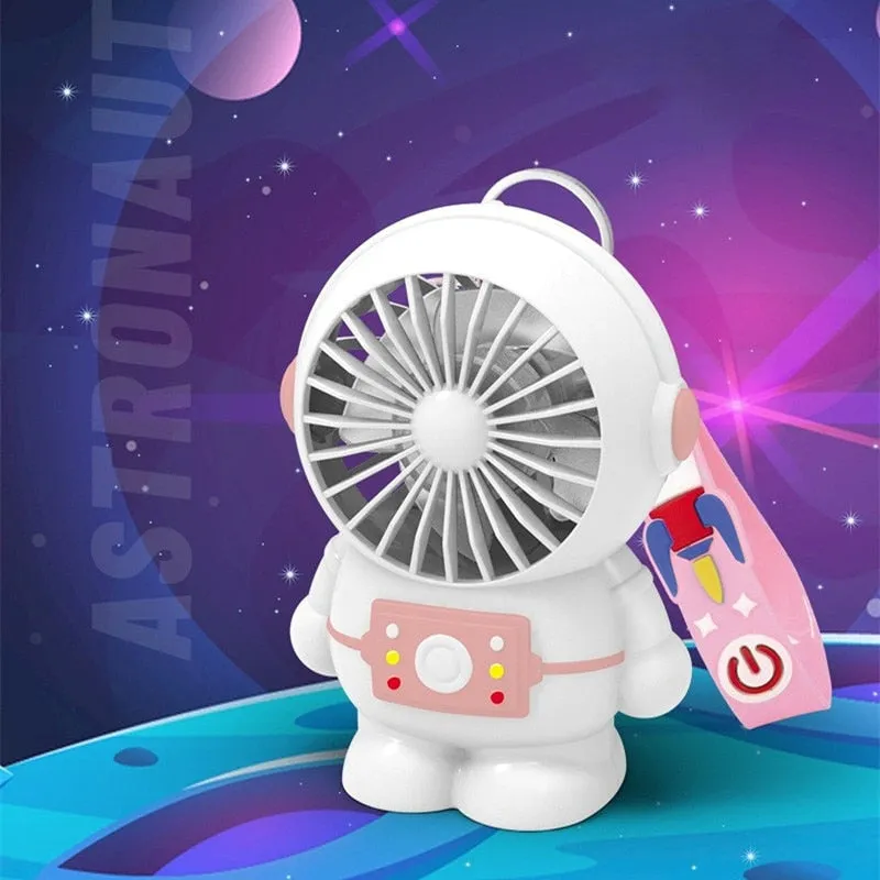 2022 New Astronaut Mini USB Charging Small Fan Astronaut Portable Handheld Fan Travel Fan Panda Fan