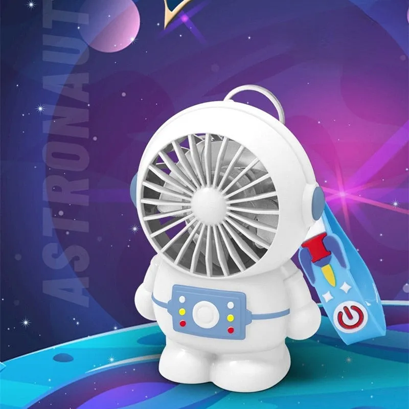 2022 New Astronaut Mini USB Charging Small Fan Astronaut Portable Handheld Fan Travel Fan Panda Fan