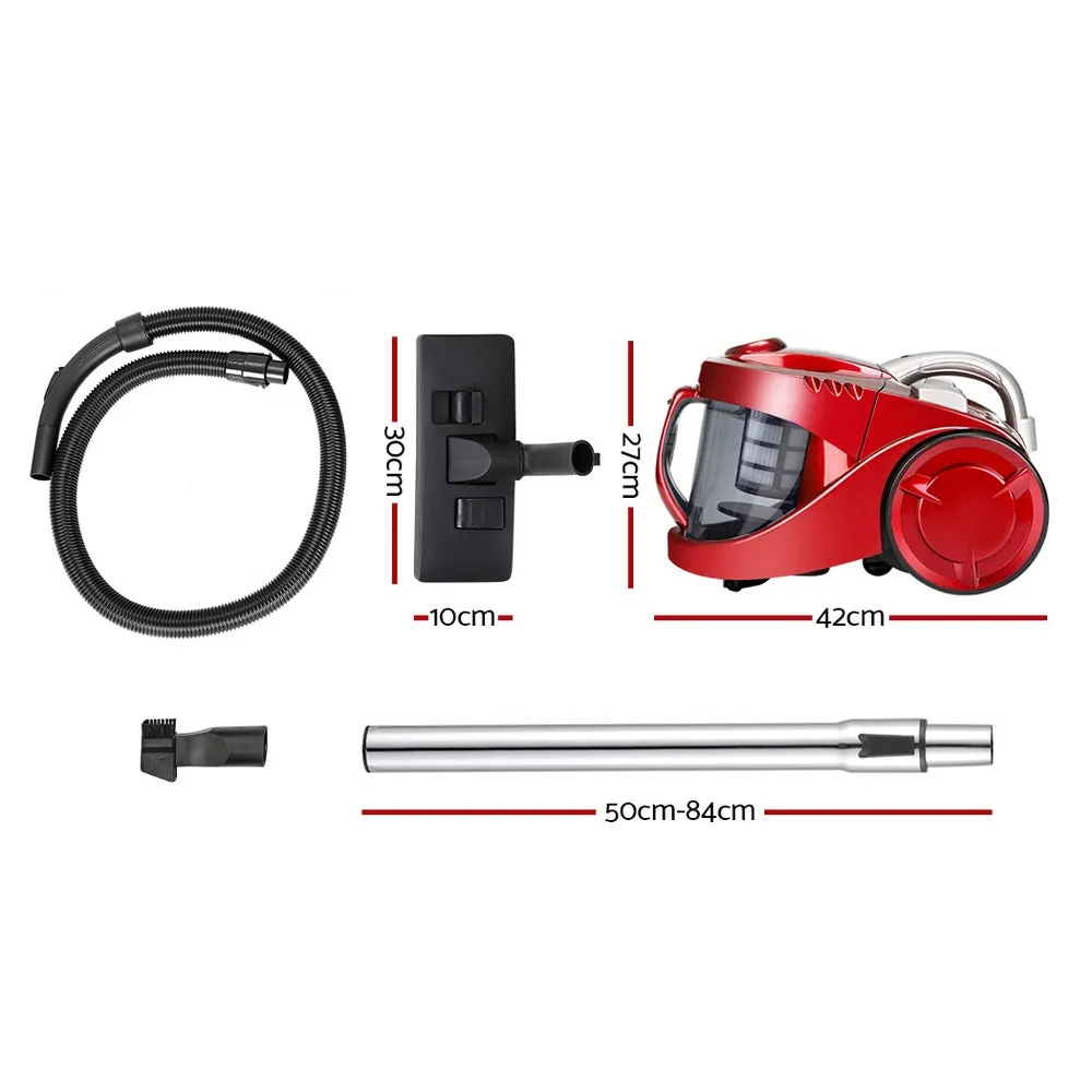 2200W Bagless Vacuum Cleaner Red