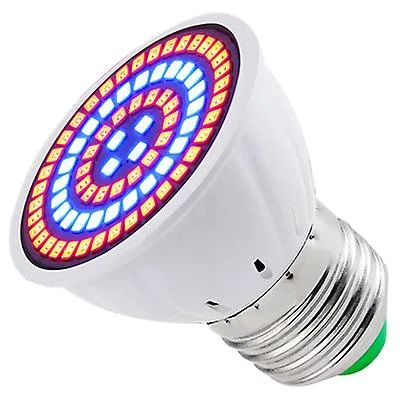 2Pcs B22 80 LEDs LED Grow Light Bulb For Indoor Plants,Full Spectrum Garden Decoration Lamp AZ1246