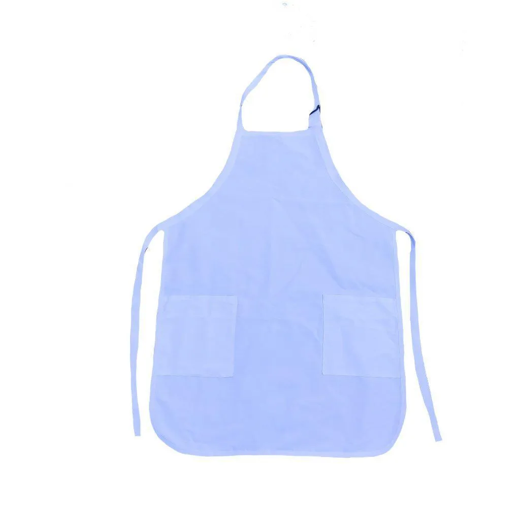 3 Pack Full Adult Size Bib Aprons With 2 Waist Pockets Plain Solid Colors Kitchen Cook Chef Waiter Crafts Garden Wholesale Lot Bulk