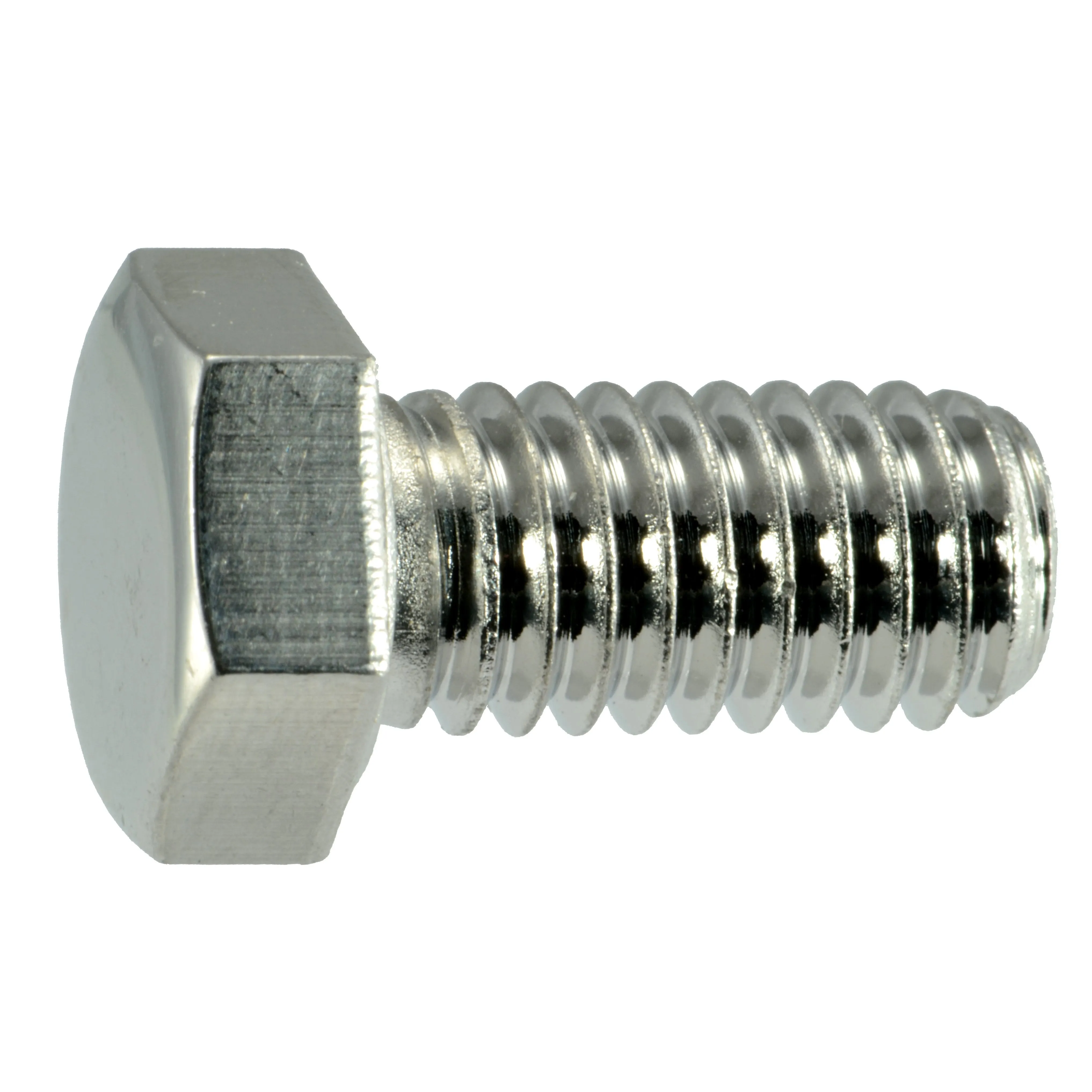 3/8"-16 x 3/4" Polished 18-8 Stainless Hex Cap Screws (8 pcs.)