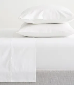 400-Thread-Count Organic Percale Sheet Set White - California King