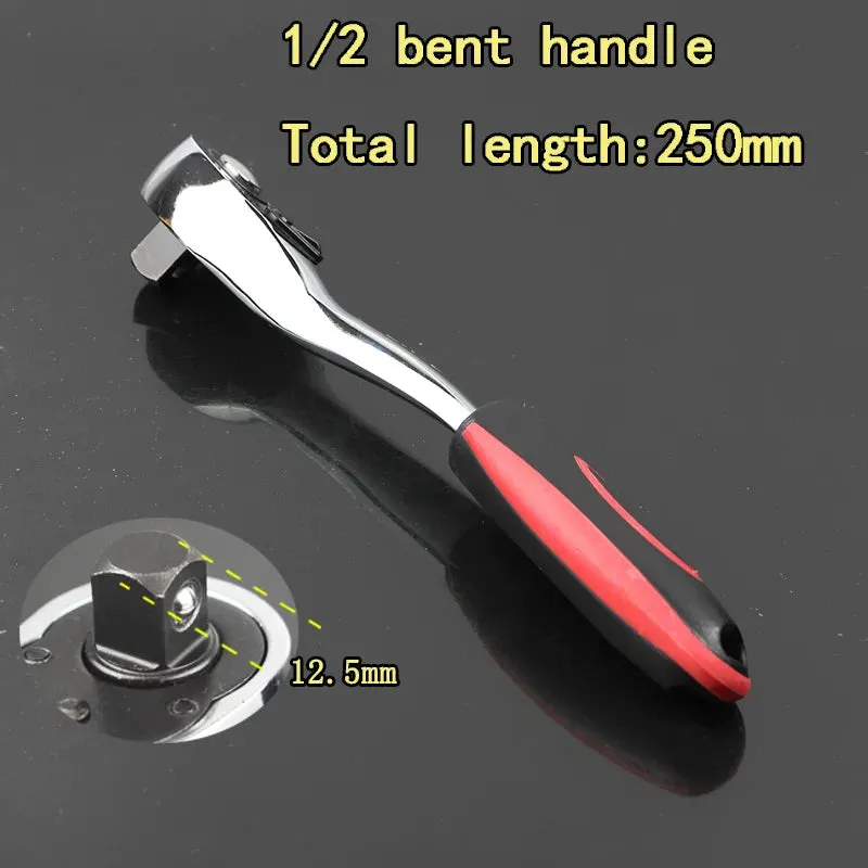 72teeth 1/4" 3/8" 1/2" adjustable extension ratchet handle wrench long rotating telescopic socket ratchet wrench spanner