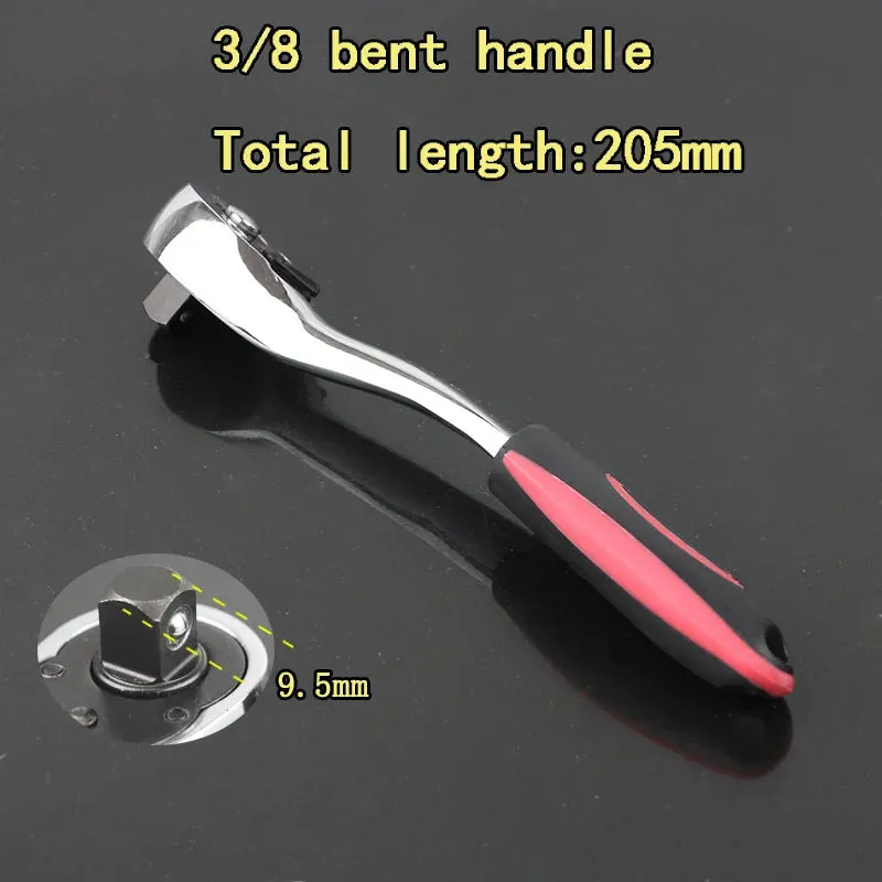 72teeth 1/4" 3/8" 1/2" adjustable extension ratchet handle wrench long rotating telescopic socket ratchet wrench spanner