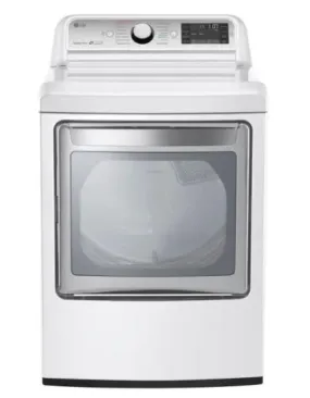 7.3 cu. ft. Ultra Large White Smart Gas Vented Dryer with EasyLoad Door, TurboSteam & Wi-Fi Enabled