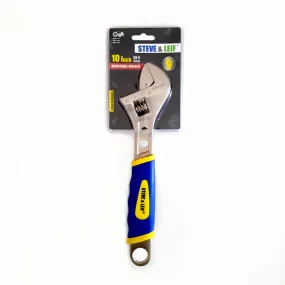 Adjustable Wrench With Grip CR-V Steel (10")