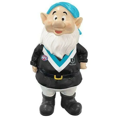 AFL Mini Garden Gnome - Port Adelaide Power - Polyresin - 18cm