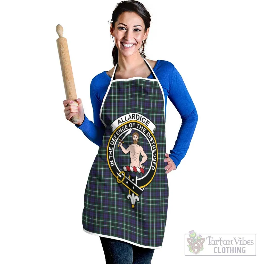 Allardice Tartan Apron with Family Crest