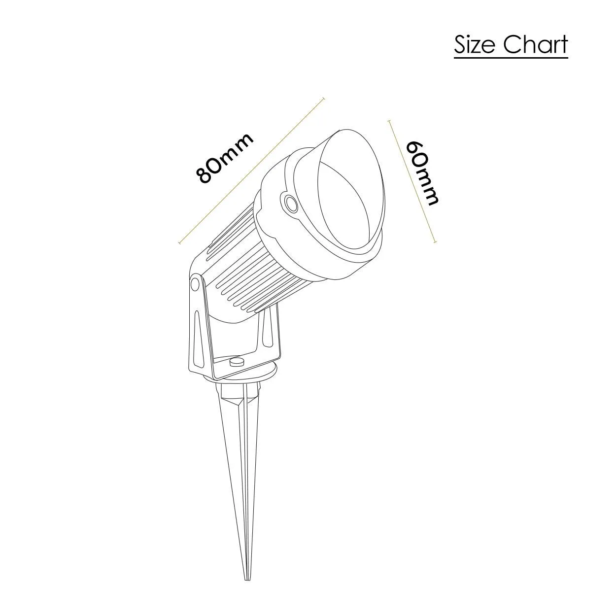 ANKUR SNOOT MINI LED OUTDOOR SPIKE LIGHT FOR FACADE OR GARDEN