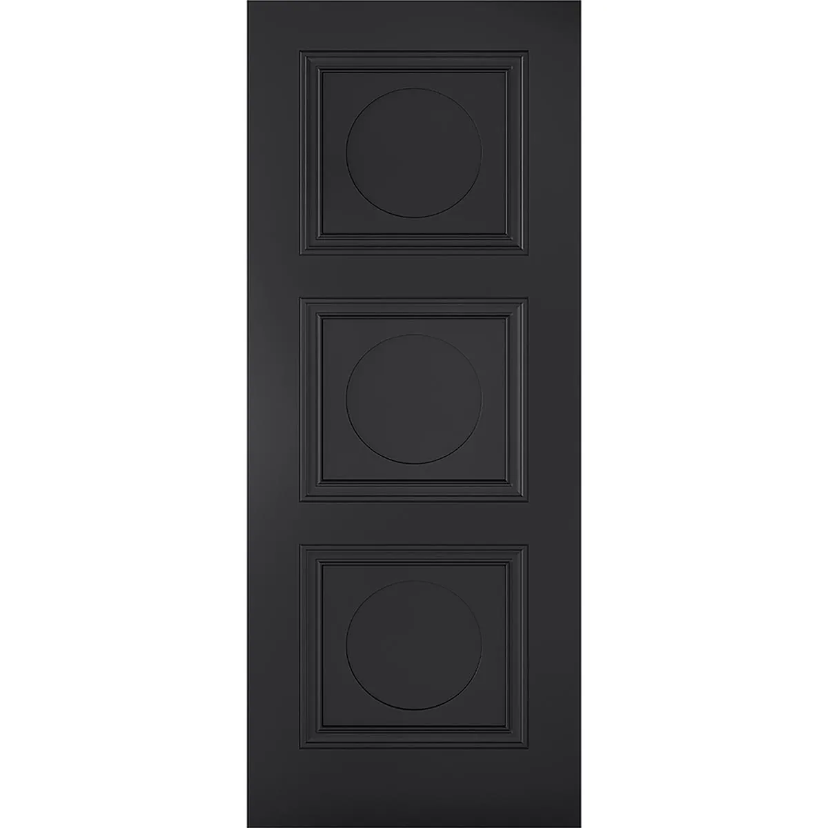 Antwerp 3 Panel Black Primed Single Evokit Pocket Door