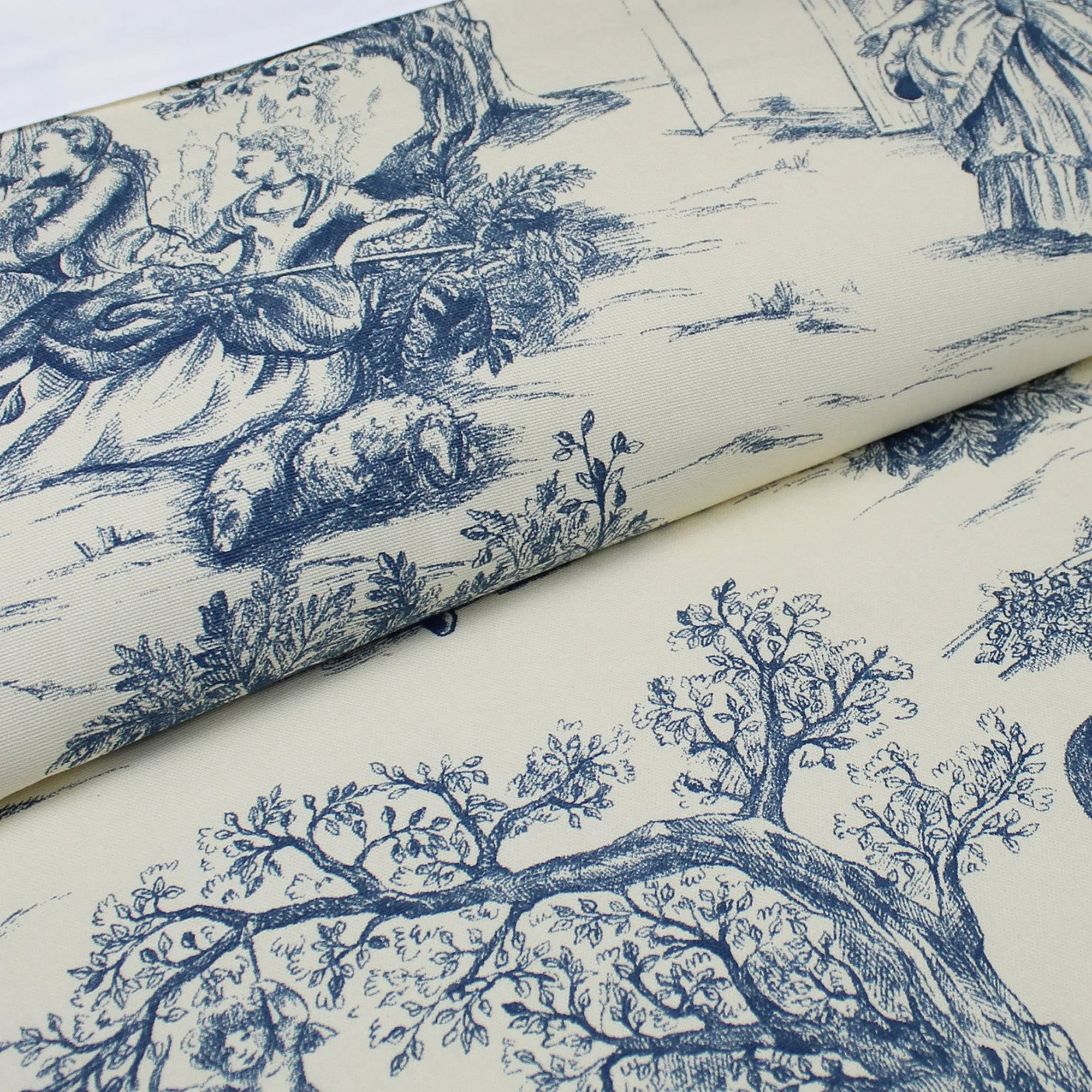 Archamps Toile Blue Bedding