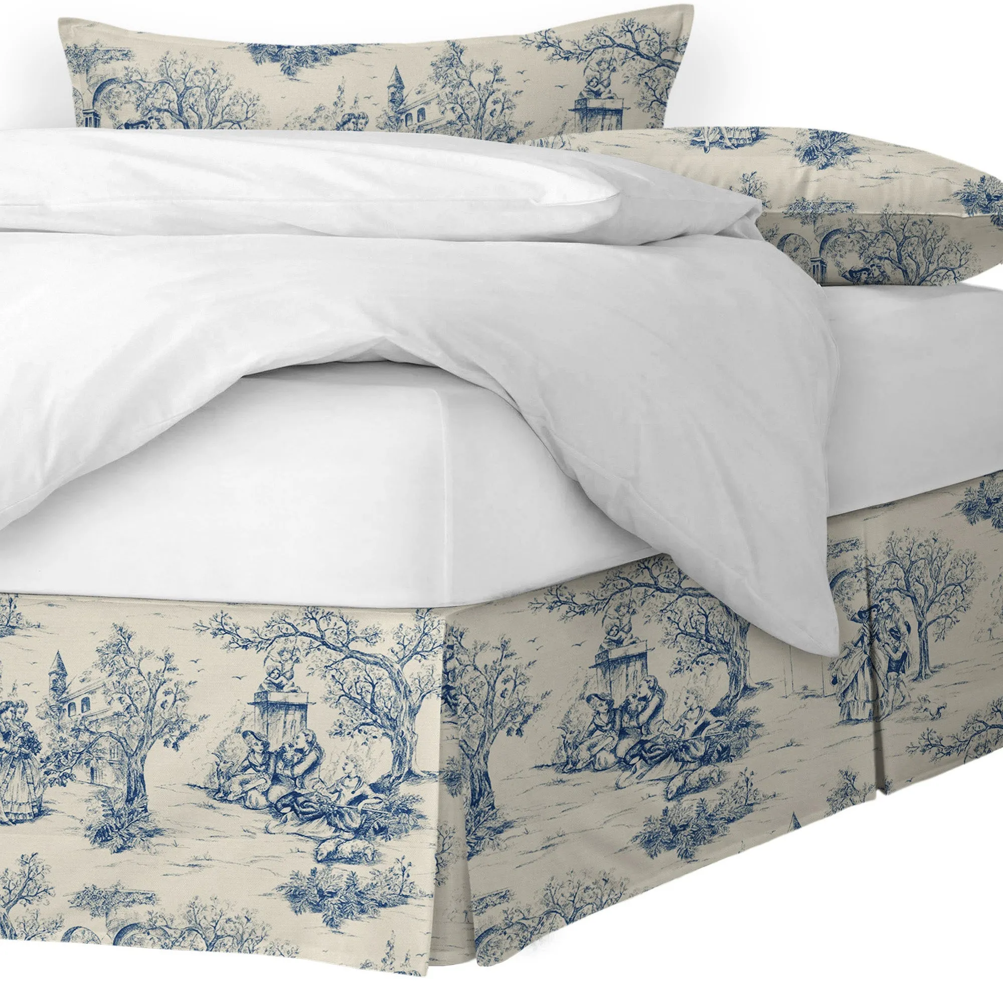 Archamps Toile Blue Bedding