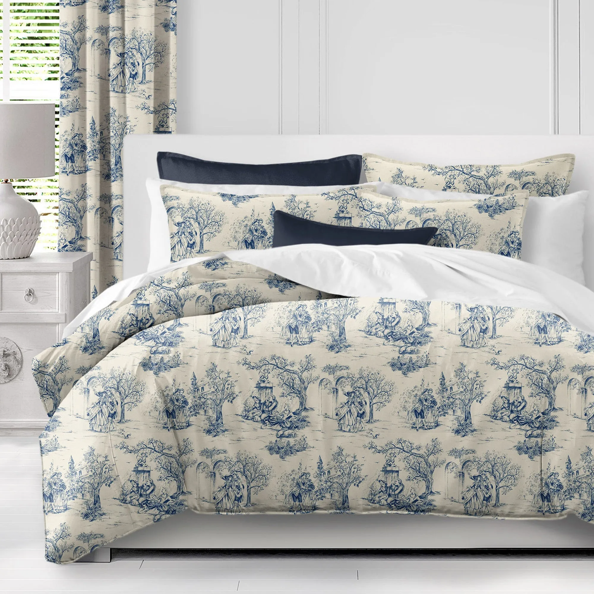 Archamps Toile Blue Bedding