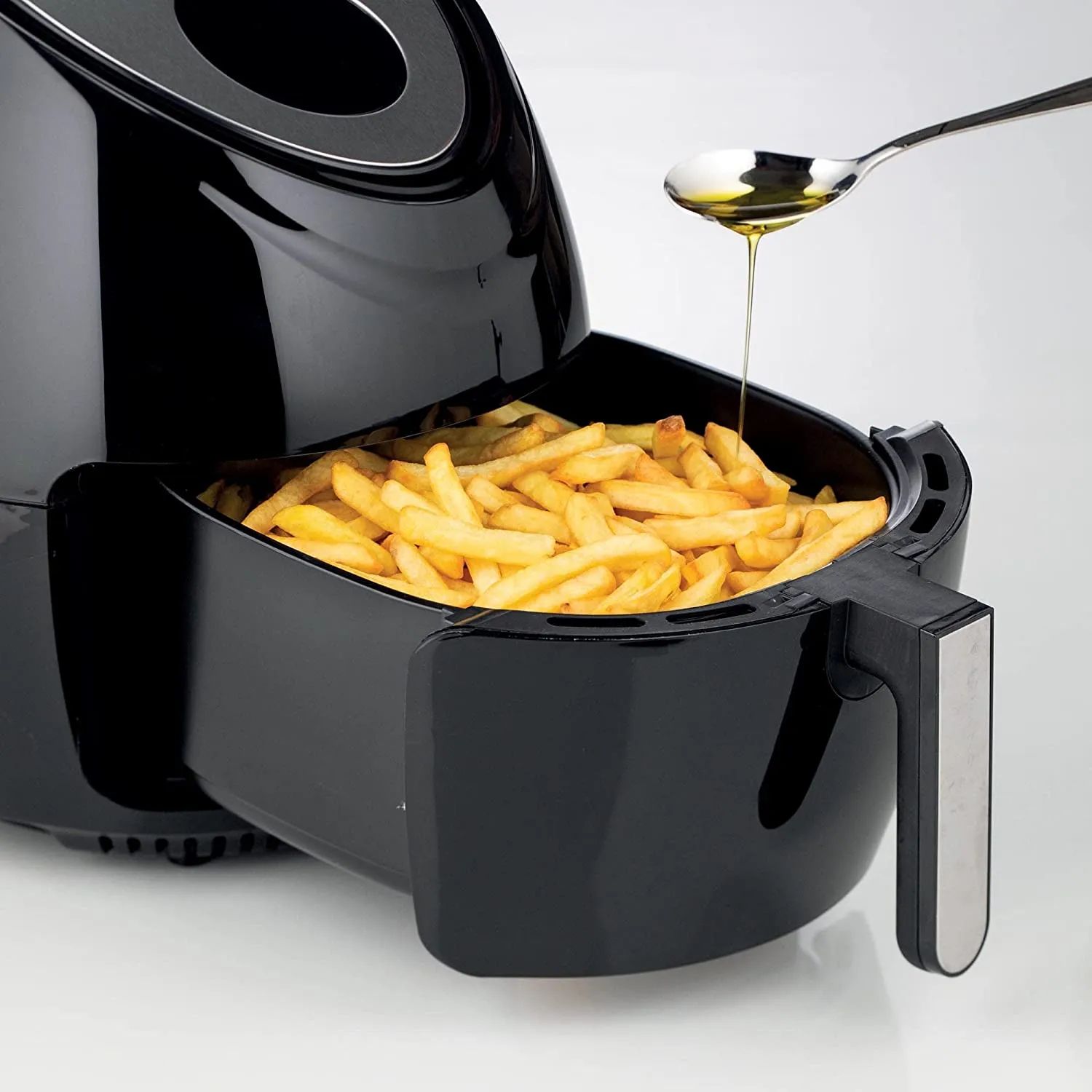 Ariete 4618 Airy Fryer XXL, Air Fryer, 5.5 Liters, Fries Without Oil 2.5 kg of Chips, 1800 Watt, Black [Energy Class A]