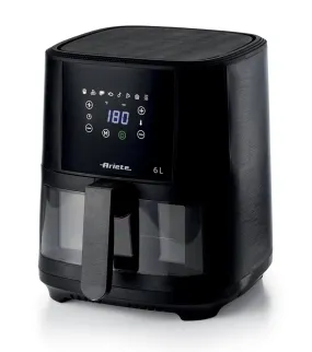 Ariete By Delonghi  4626 6L Air Fryer, 1300 W, 6L capacity, 2.5kg cooking capacity, 8 preset programs, Black