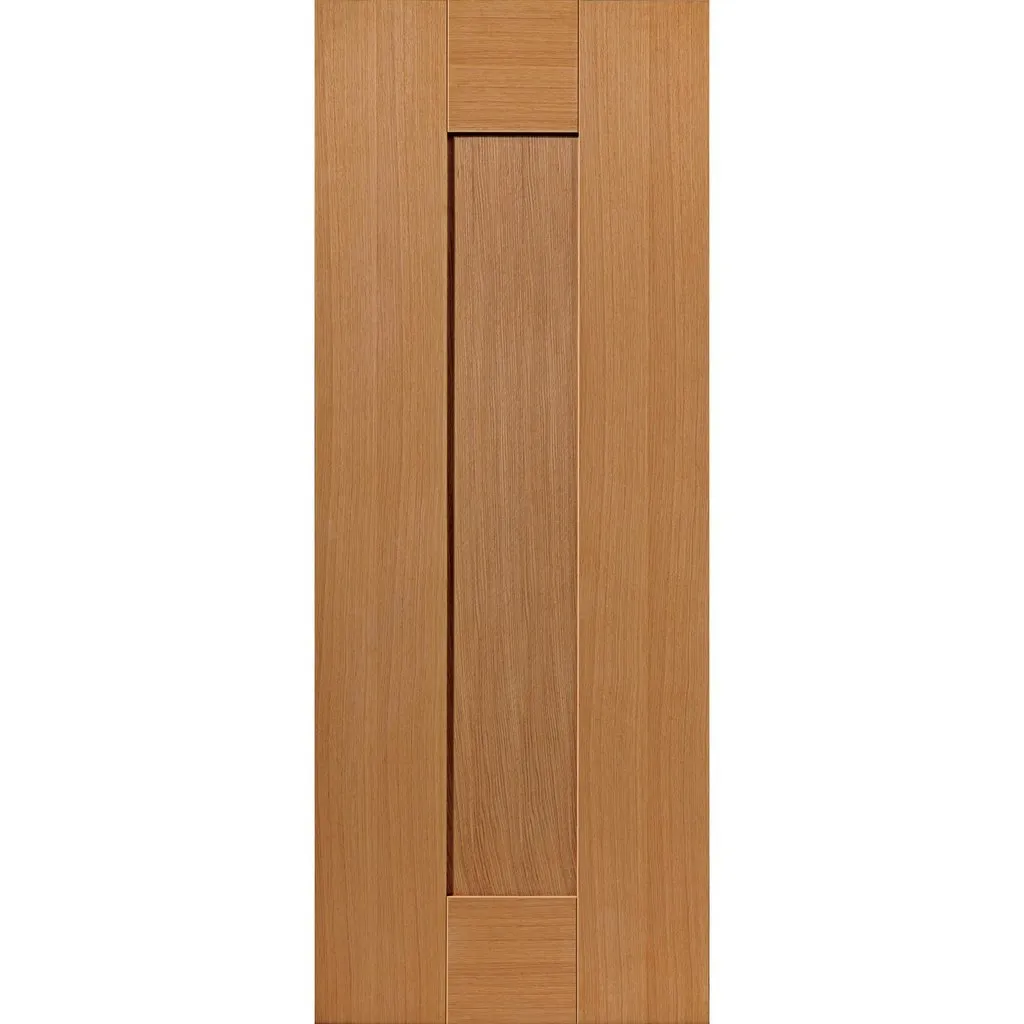 Axis Shaker Oak Panelled Single Evokit Pocket Door - Prefinished