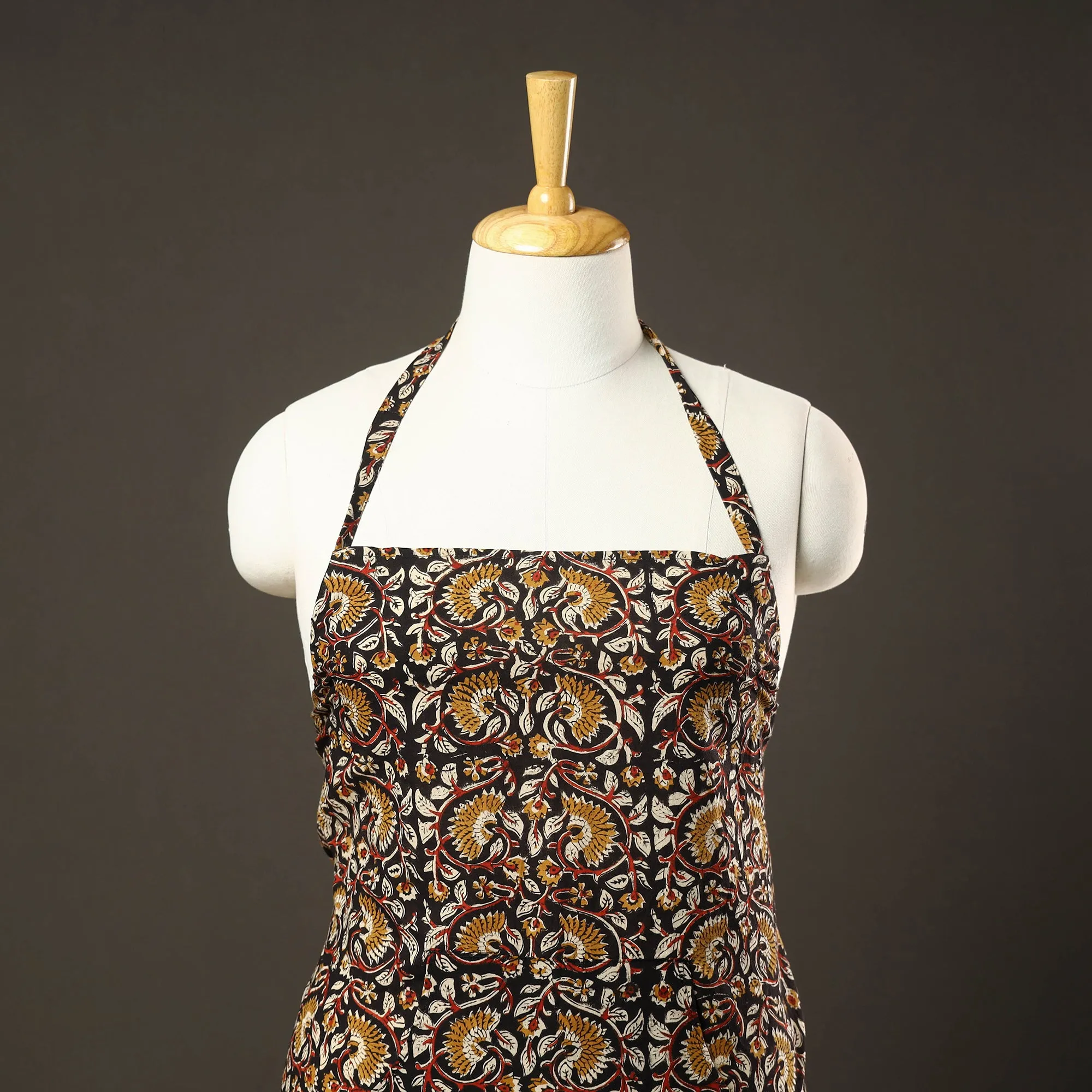 Bagru Block Printed Cotton Apron with Pocket 36