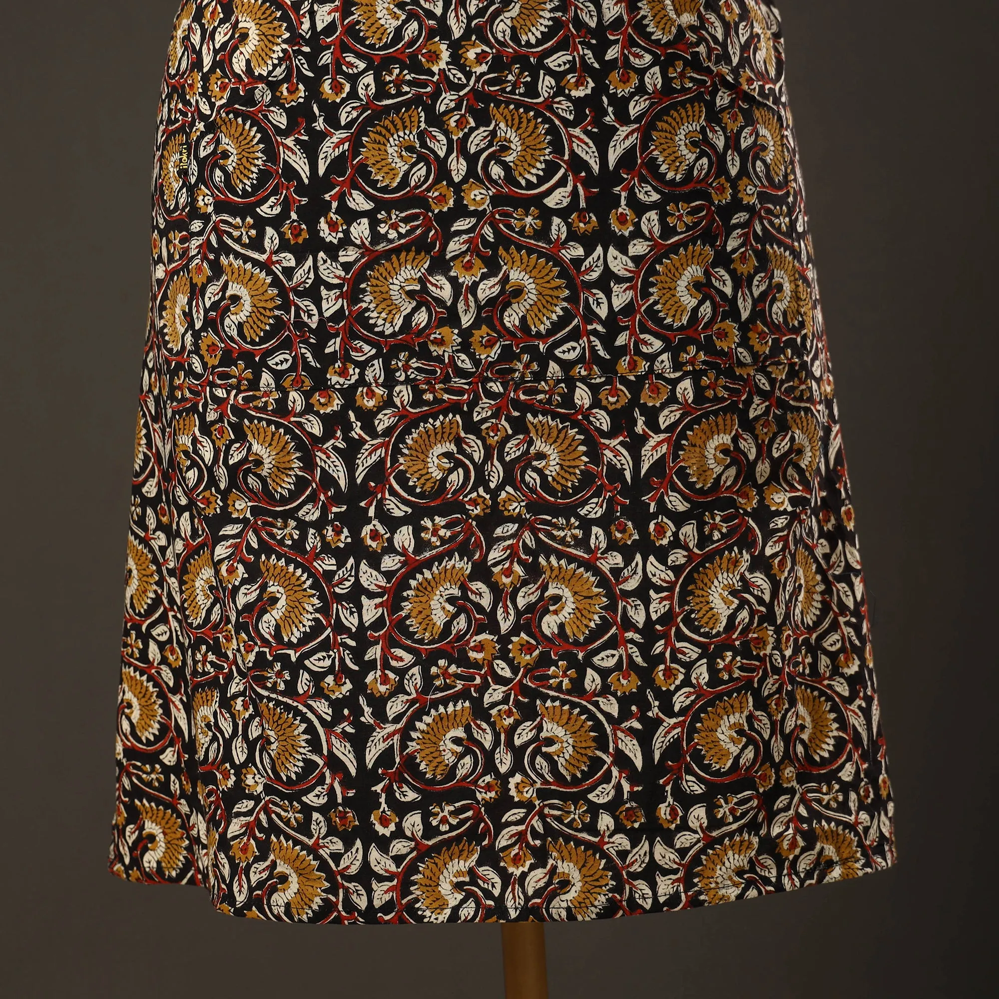 Bagru Block Printed Cotton Apron with Pocket 36