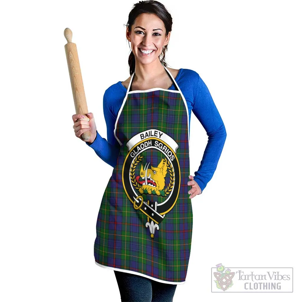 Bailey Tartan Apron with Family Crest