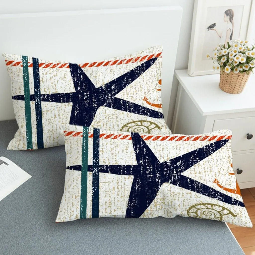 Beachy Starfish Duvet Cover Set