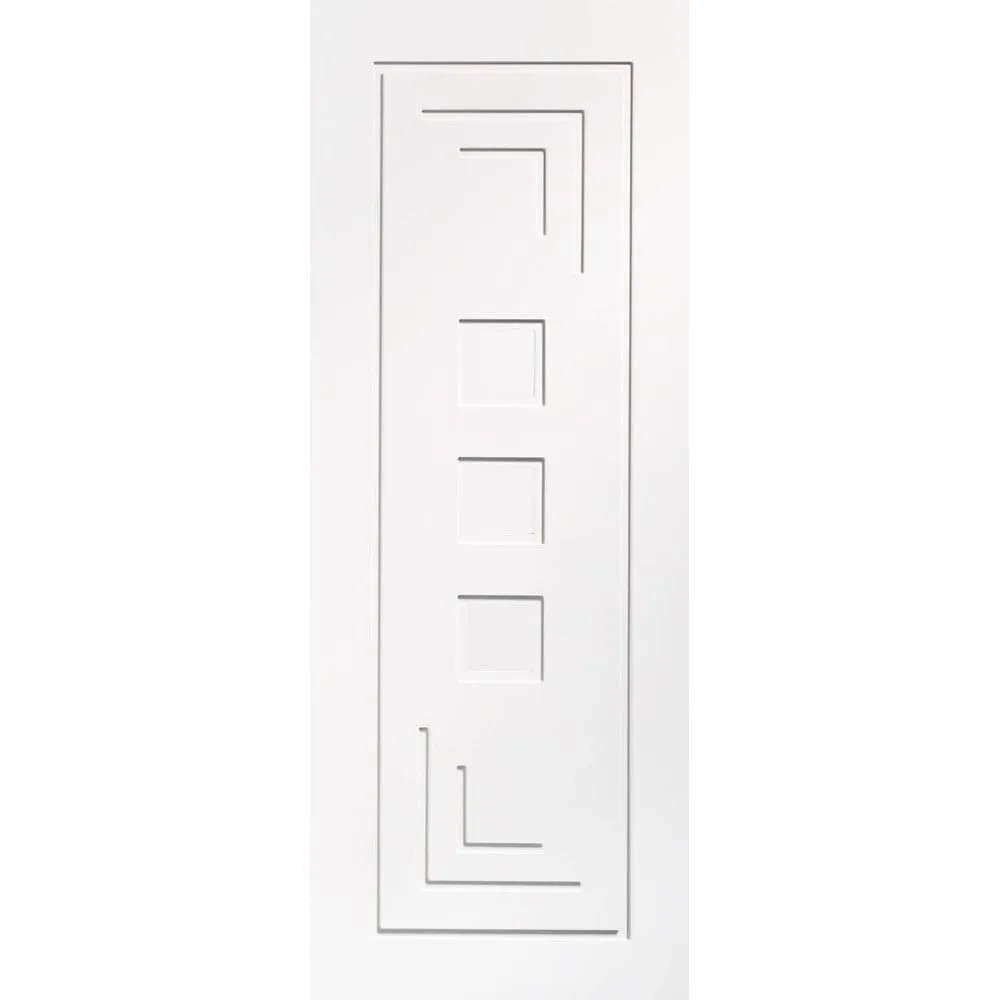 Bespoke Altino Flush Single Pocket Door - White Primed