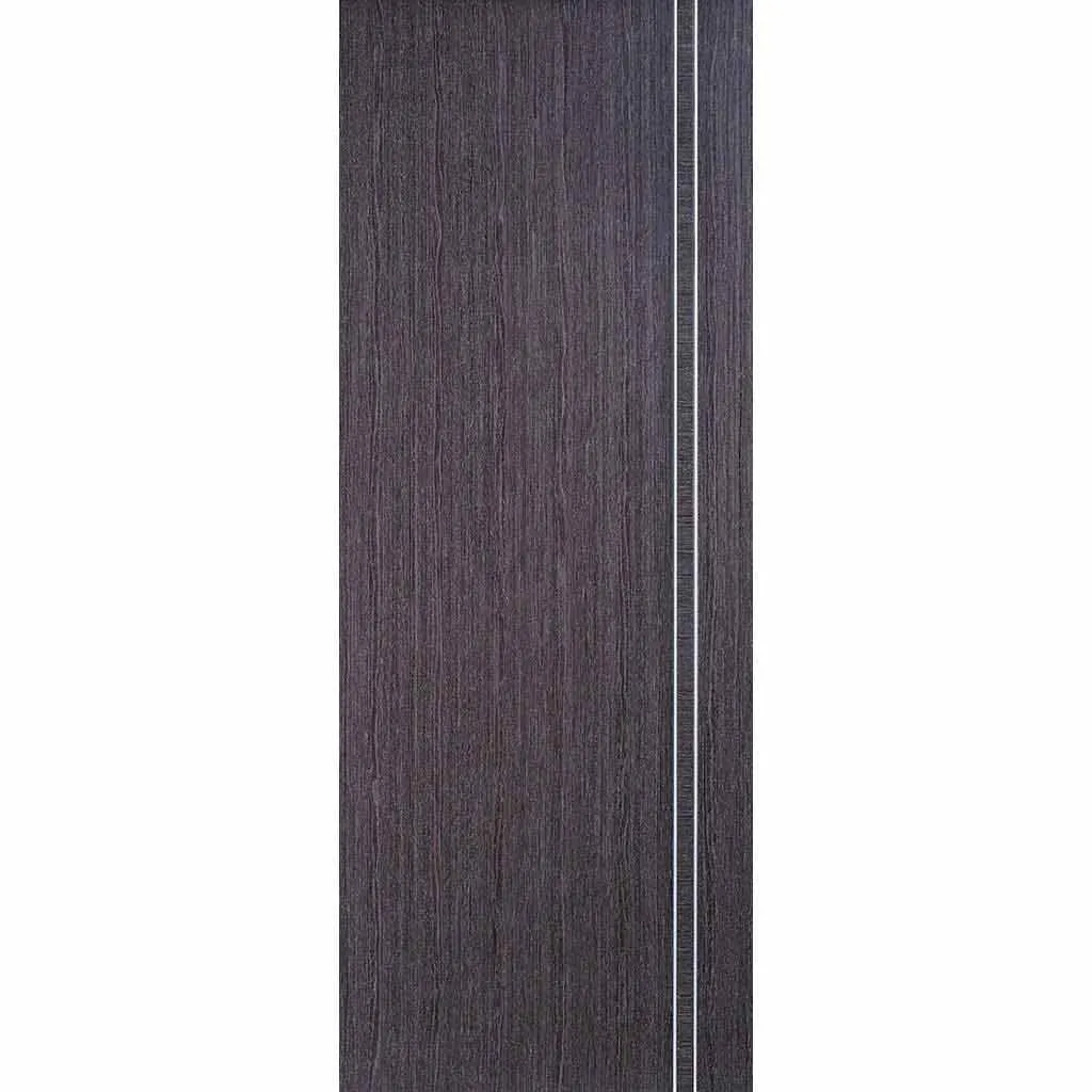 Bespoke Ash Grey Zanzibar Double Pocket Door - Prefinished