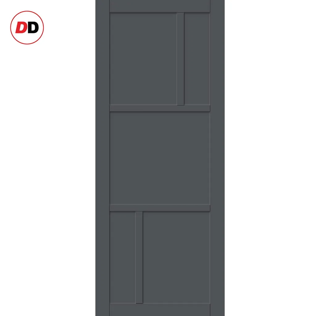 Bespoke Handmade Eco-Urban® Arran 5 Panel Single Absolute Evokit Pocket Door DD6432 - Colour Options