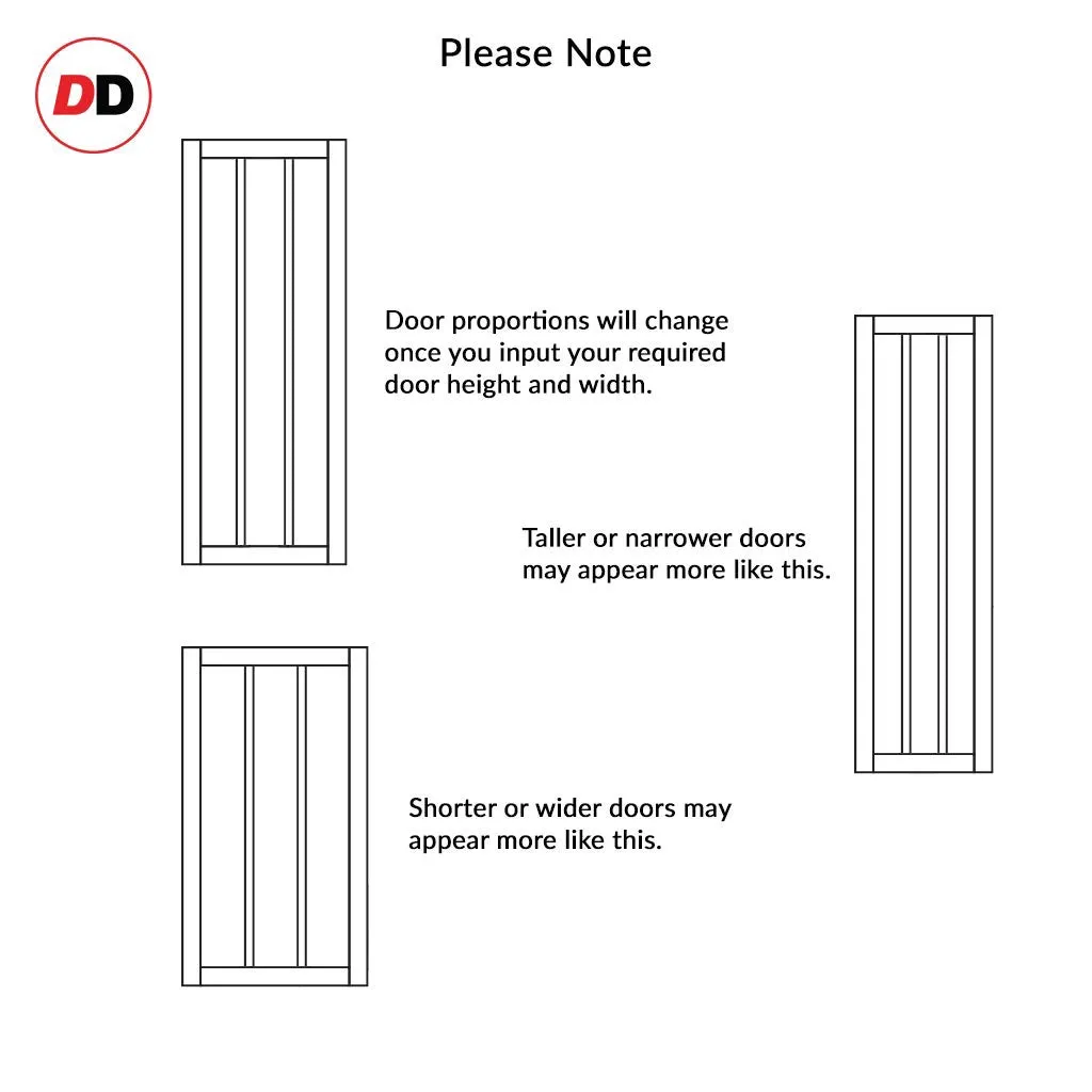 Bespoke Handmade Eco-Urban® Avenue 2 Pane 1 Panel Single Evokit Pocket Door DD6410G Clear Glass - Colour Options