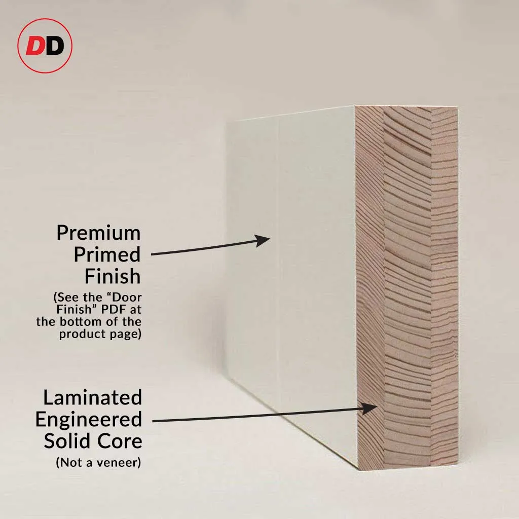 Bespoke Handmade Eco-Urban® Avenue 2 Pane 1 Panel Single Evokit Pocket Door DD6410G Clear Glass - Colour Options