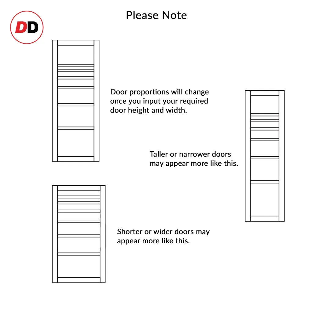 Bespoke Handmade Eco-Urban® Oslo 7 Panel Single Absolute Evokit Pocket Door DD6400 - Colour Options