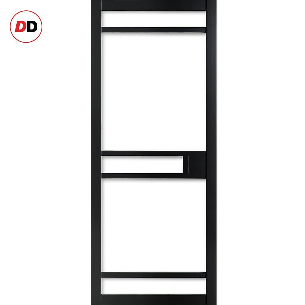 Bespoke Handmade Eco-Urban® Sheffield 5 Pane Double Absolute Evokit Pocket Door DD6312SG - Frosted Glass - Colour Options