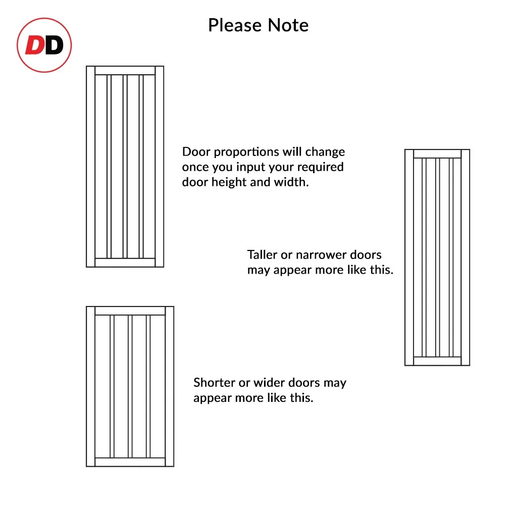 Bespoke Handmade Eco-Urban® Sintra 4 Pane Single Evokit Pocket Door DD6428SG Frosted Glass - Colour Options