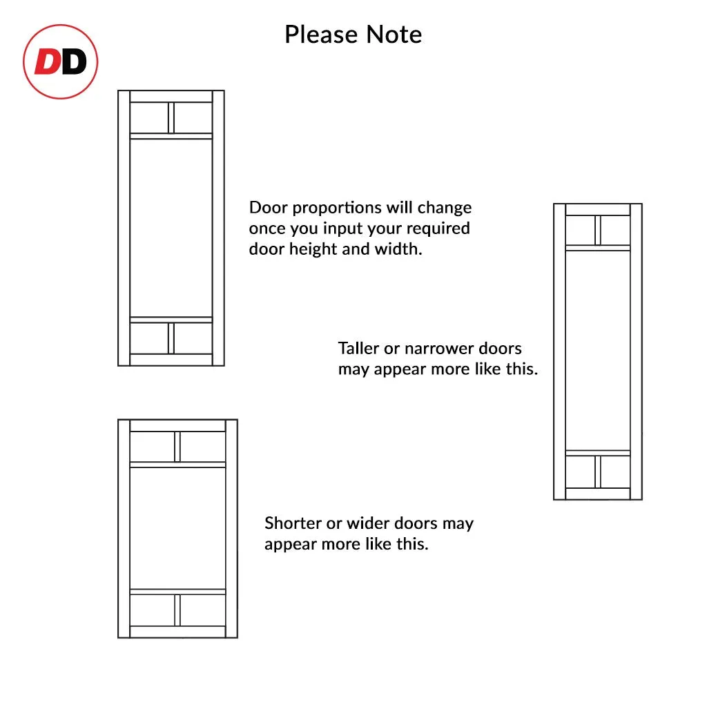 Bespoke Handmade Eco-Urban® Sydney 5 Pane Single Absolute Evokit Pocket Door DD6417G Clear Glass - Colour Options