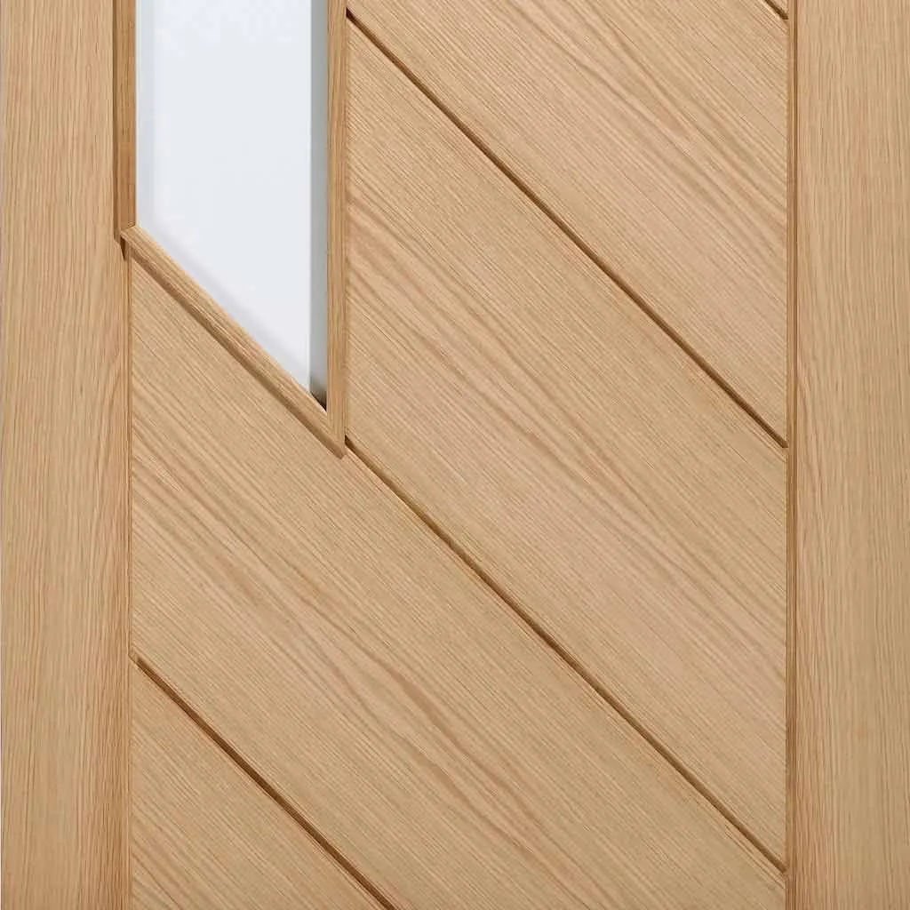 Bespoke Monza Oak Glazed 2 Door Maximal Wardrobe and Frame Kit