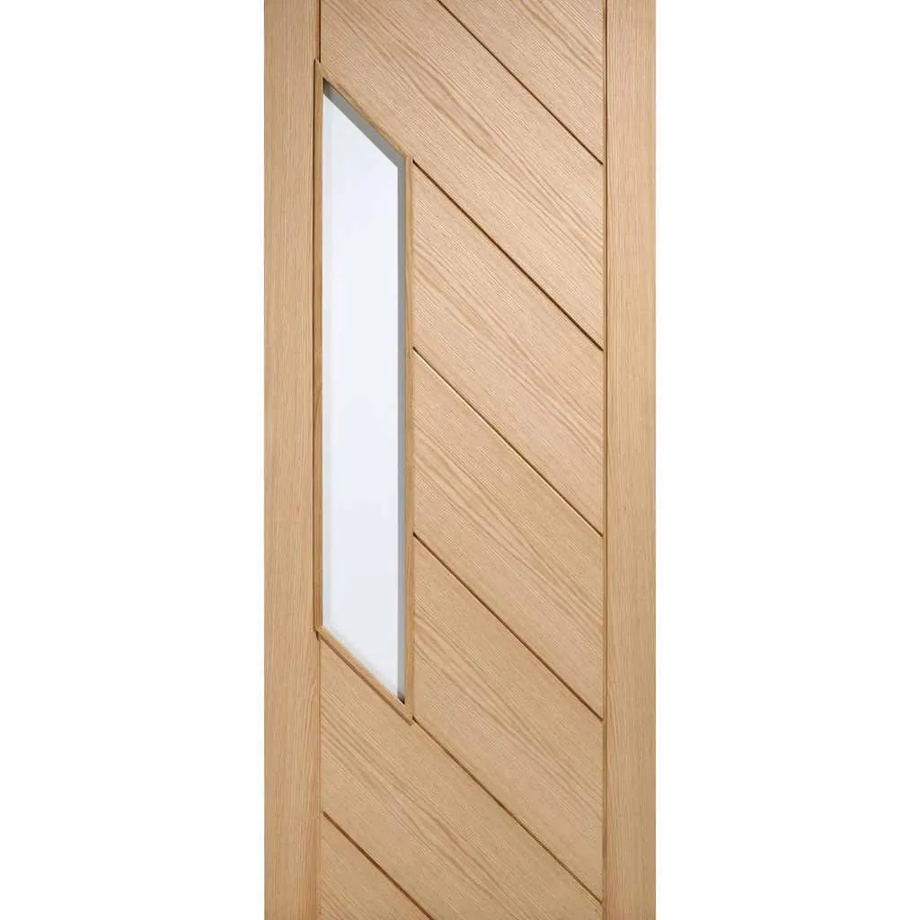 Bespoke Monza Oak Glazed 2 Door Maximal Wardrobe and Frame Kit