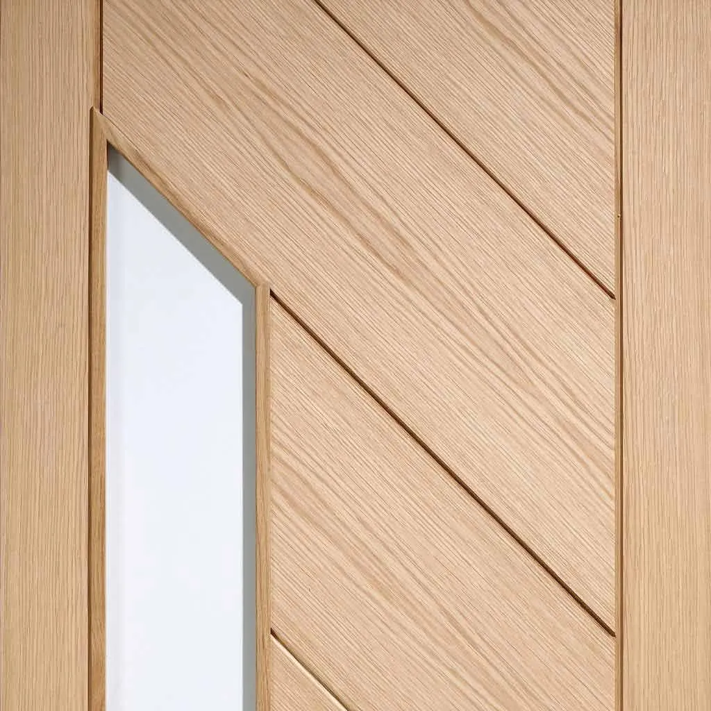 Bespoke Monza Oak Glazed 2 Door Maximal Wardrobe and Frame Kit