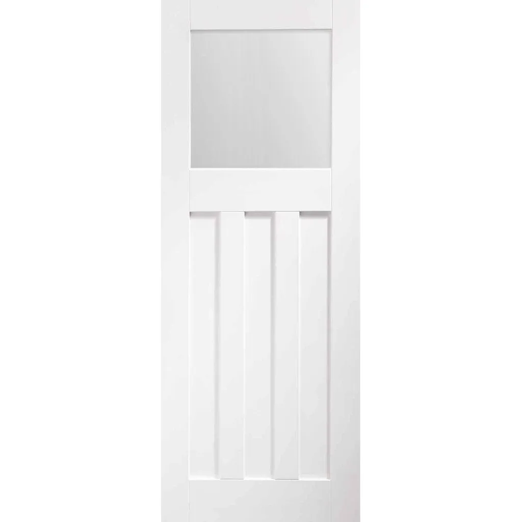 Bespoke Pass-Easi DX 1930's Glazed - 3 Sliding Doors and Frame Kit - White Primed