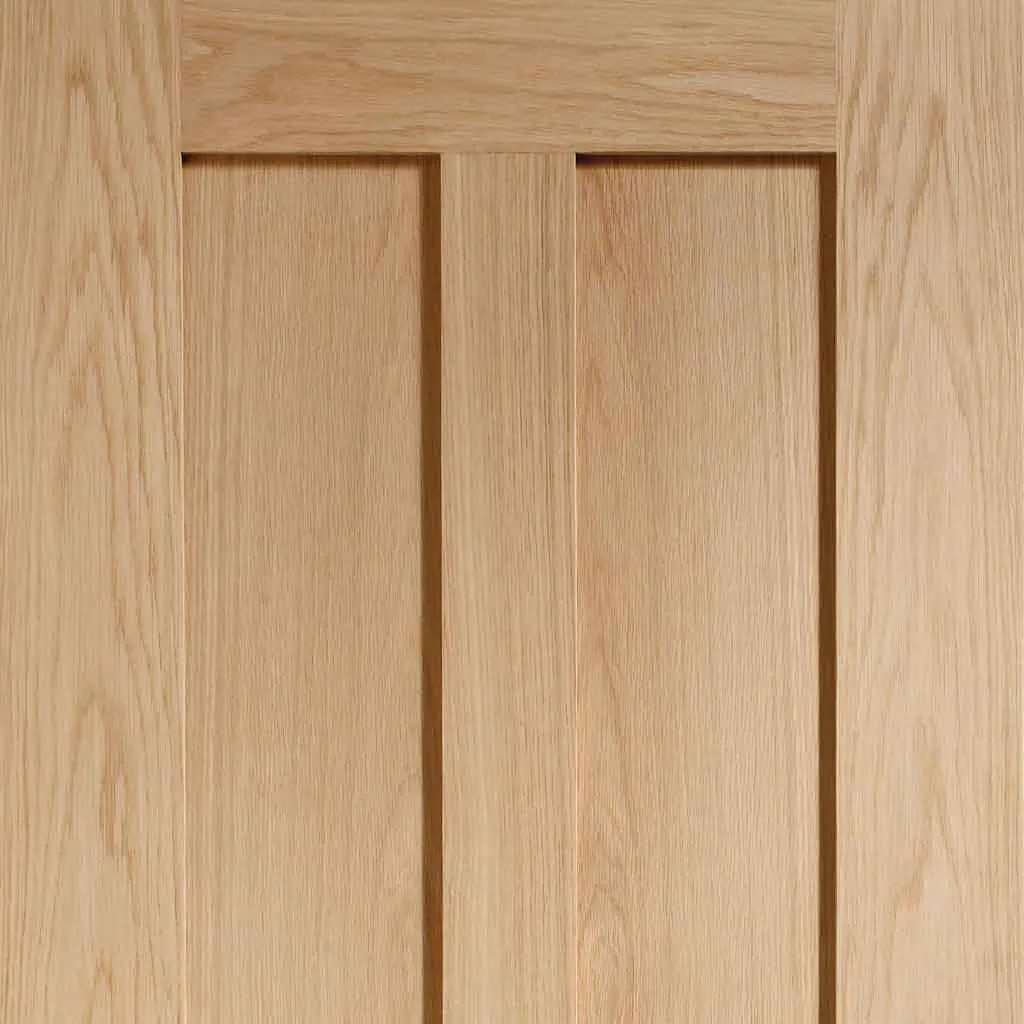 Bespoke Pass-Easi Novara Oak 2 Panel - 2 Sliding Doors and Frame Kit