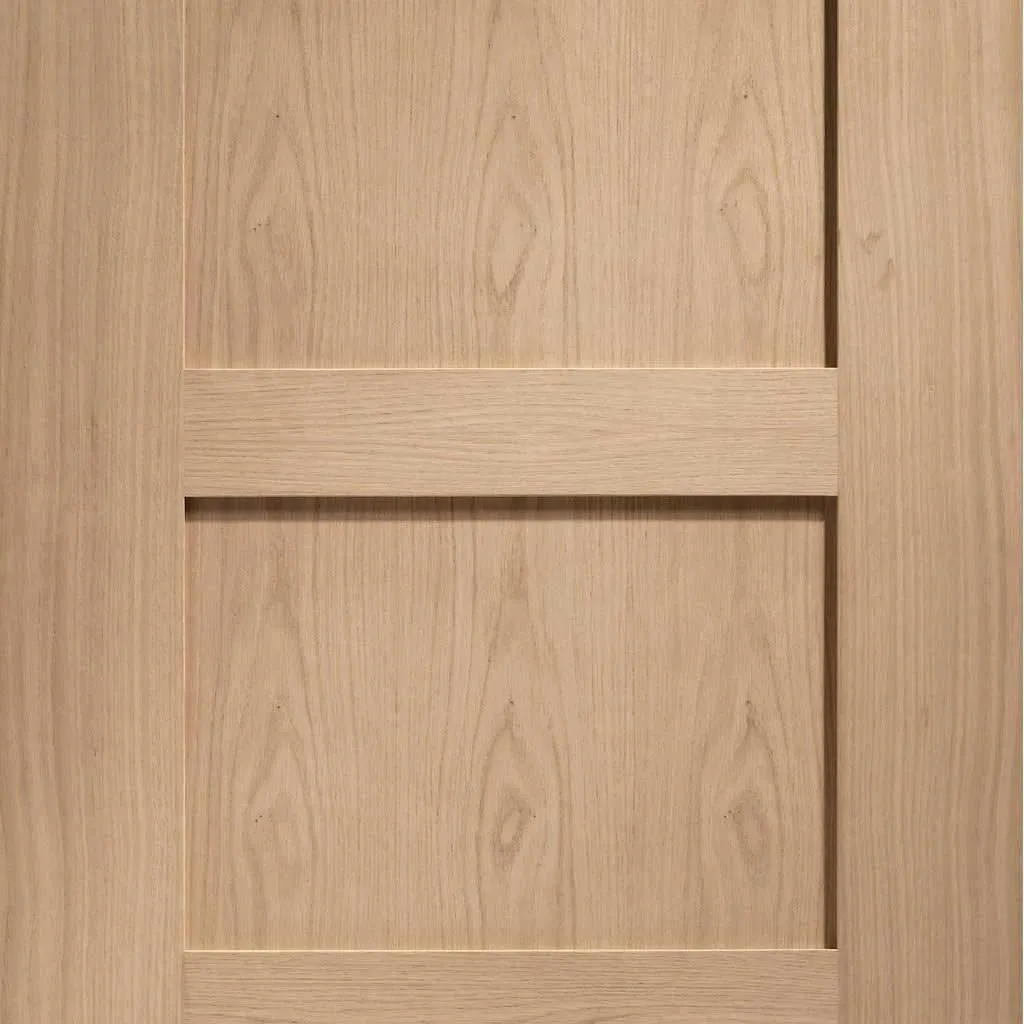 Bespoke Pass-Easi Shaker Oak 4 Panel - 3 Sliding Doors and Frame Kit - Prefinished